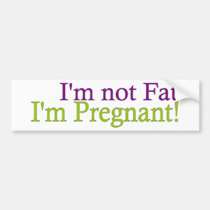 Gravid inte fett bildekal
