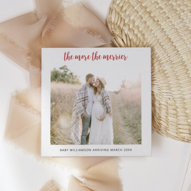 Gravid ju mer merparten blir | Helgdag-kort Julkort (Skapare uppladdad)