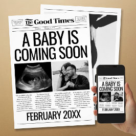 Gravid-kort för nyhetsmeddelande i baby julkort
