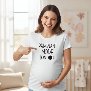 "Gravid Läge På" Bebisannonsering Maternity T Shirt