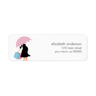 Gravid mammababy shower returadress etikett