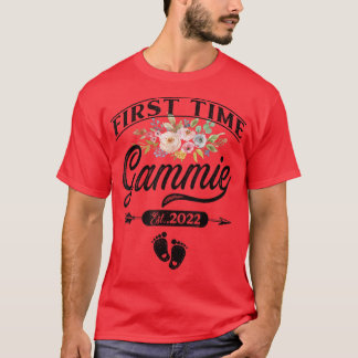 Gravid Meddelande första gången gammieinställning T Shirt