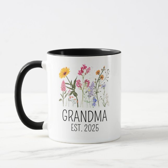 Gravid Meddelande från morföräldrar Gift New Grand Mugg (Vänster)