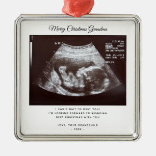 Gravid Meddelande från Morma-Helgdag Julgransprydnad Metall