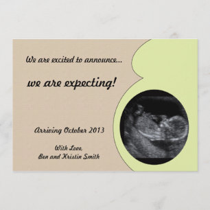 Gravid Meddelande med Ultrasound Bild