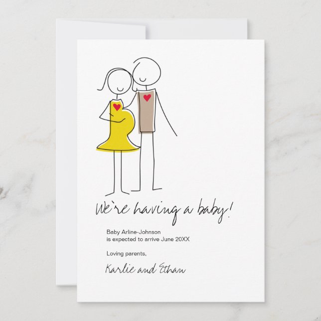 Gravid Meddelande, Neutralt Färg Meddelande (Framsida)