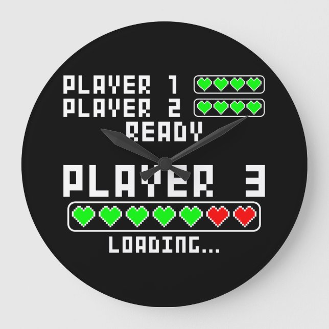 Gravid Meddelande om att Baby Player 3 laddas Stor Klocka (Framsida)