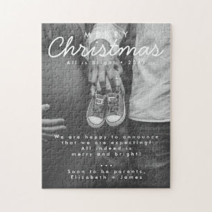 Gravid Meddelande om julfoto Pussel