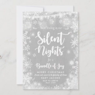 Gravid Meddelande om julkort Rustic Ram