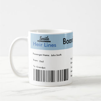 Gravid-meddelande om Luft Biljett Kaffemugg