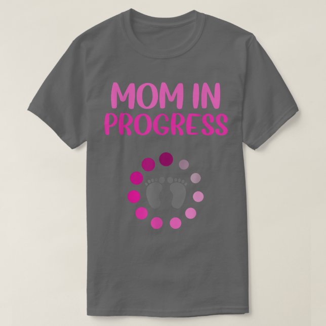 Gravid Meddelande om Mamma i första Baby T Shirt (Design framsida)