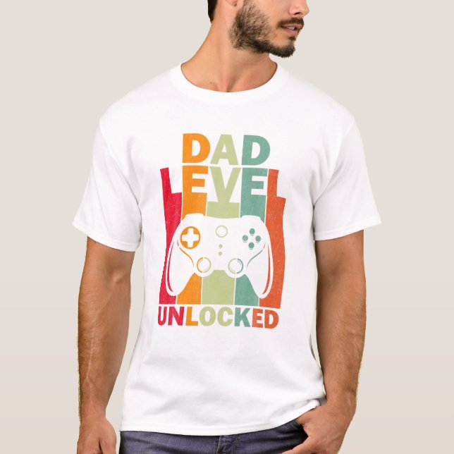 Gravid Meddelande om Pappa nivå T Shirt (Framsida)
