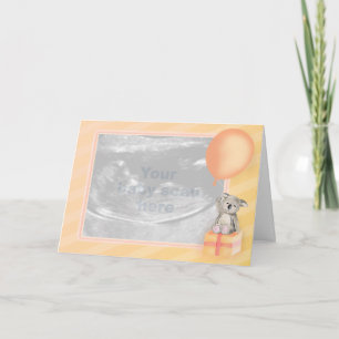 Gravid Meddelandekort orange koala-hälsningskort Meddelande