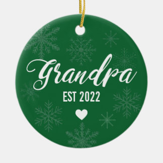 Gravid Meddelandeorder för Pappa till farfar Julgransprydnad Keramik