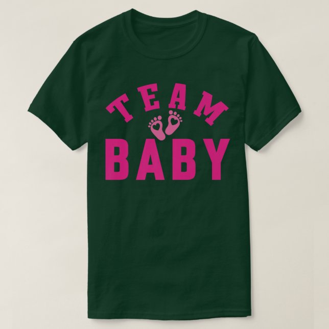 Gravid Nyfödd bebis-teamet Meddelande 741 T Shirt (Design framsida)