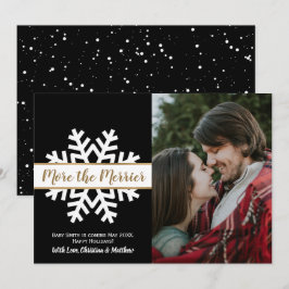 Gravid om Black White Photo jul Meddelande