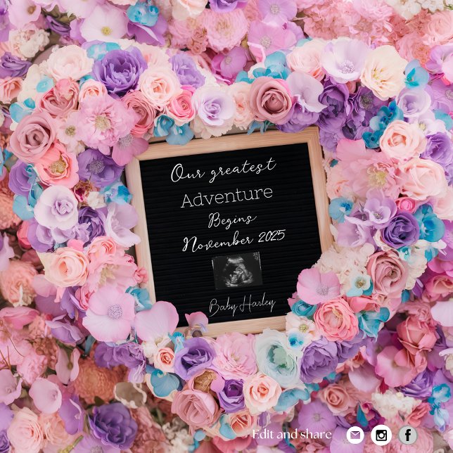 gravid om drömmande pastellbloom inbjudningar (Skapare uppladdad)