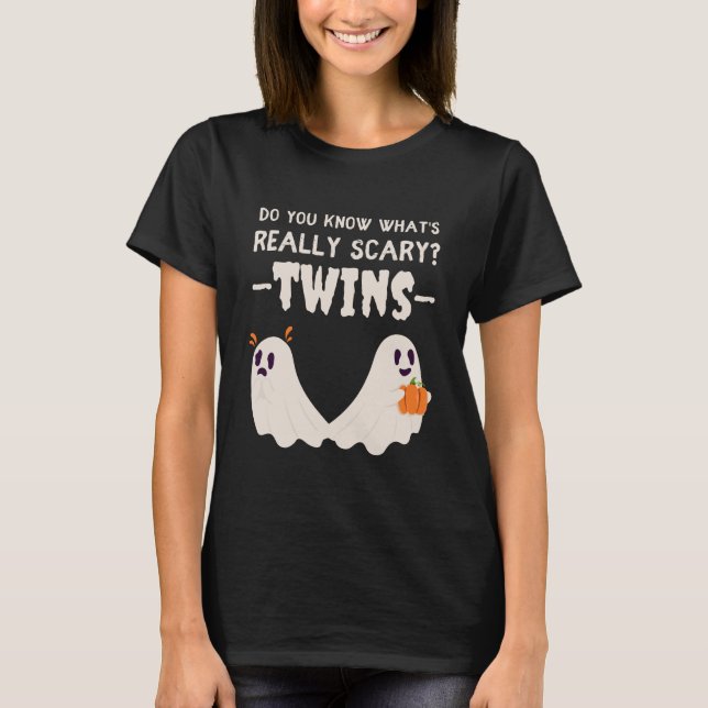Gravid om Halloween Baby Boo Spöken T Shirt (Framsida)