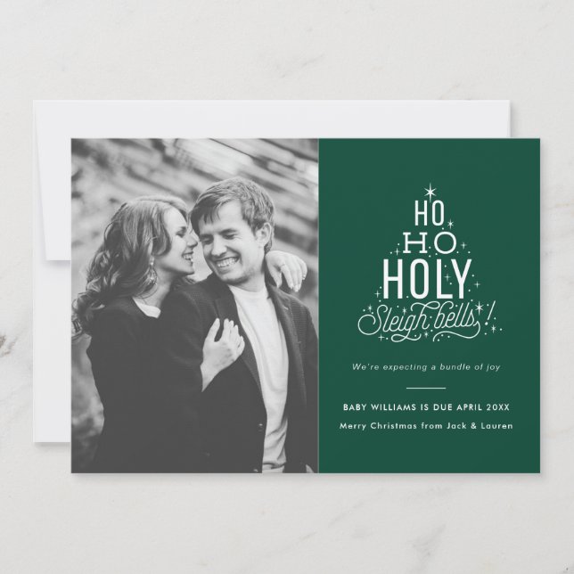 Gravid om roligt julkort kort (Framsida)