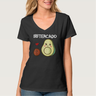 Gravid om Sistercado Sister Avocado T Shirt