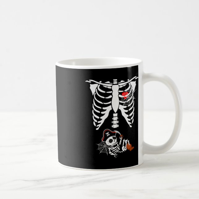 Gravid Pirat Baby Halloween Costumes Kaffemugg (Höger)
