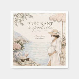 Gravid & poolbaby shower pappersservett
