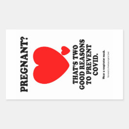 Gravid? Rektangulärt Klistermärke