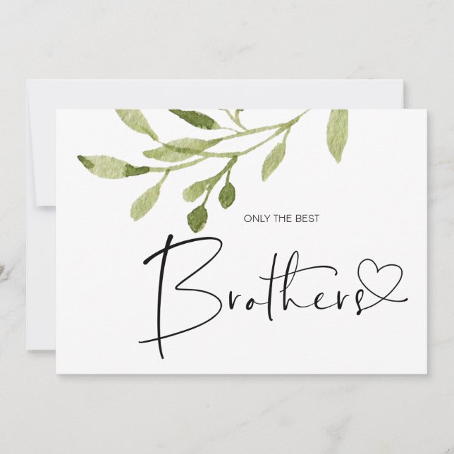 Gravid Reveal Brother Baby annonscertifikat Kort (Framsida)