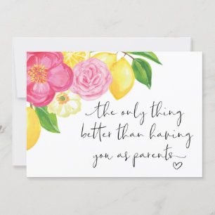 Gravid Reveal Grandparent Surprise I är gravid Kort