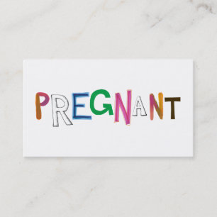 Gravid rolig färgrik ordkonst som förväntar mod visitkort