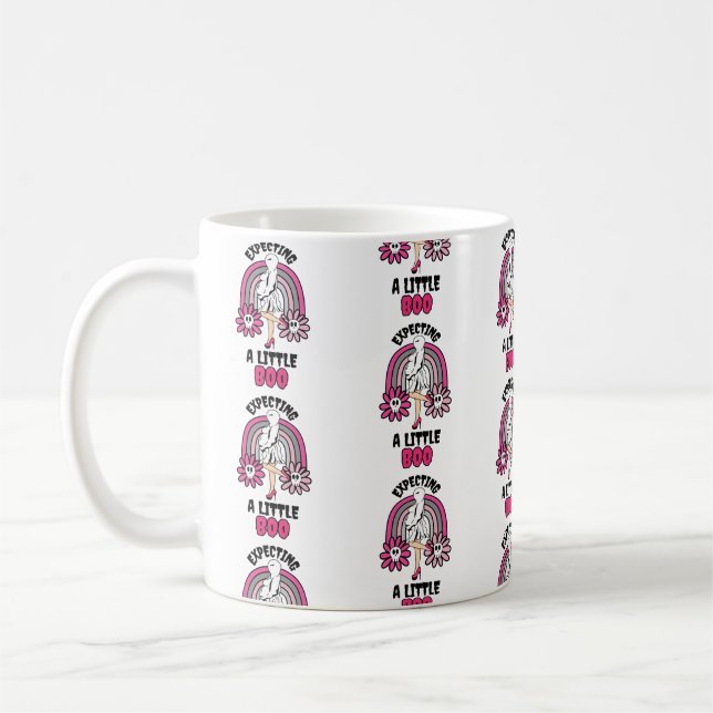 Gravid Rosa av Ghost förväntar sig lite Boo Kaffemugg (Vänster)