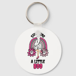Gravid Rosa av Ghost förväntar sig lite Boo Nyckelring
