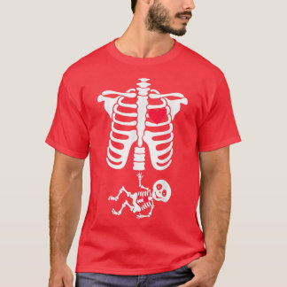 Gravid Skeleton Gravid Halloween Announcemen T Shirt