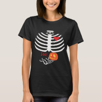 Gravid skelett- buHalloween T-tröja T Shirt