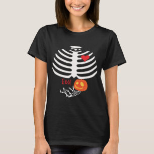 Gravid skelett- buHalloween T-tröja T Shirt