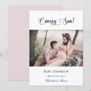 Gravid som snart kommer gravid baby fotorosa meddelande