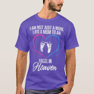 Gravid Spädbarnsförlust precis Mamma Baby Vinkelt T Shirt