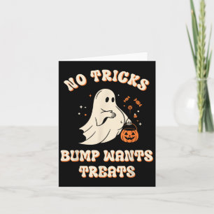 Gravid spök lat trick or treat klänning rolig Hall Kort