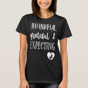 Gravid Thanksgiving grafik T Thankful Gratef Shirt