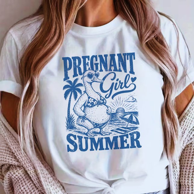 Gravid Tjej SOMMAR  T Shirt (Skapare uppladdad)
