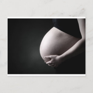 Gravid tumminprofil meddelande vykort