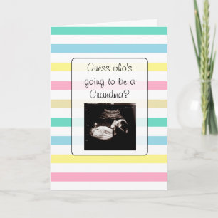 Gravid Ultrasound Bild Grandma Announement Kort