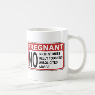 GRAVID VARNING KAFFEMUGG
