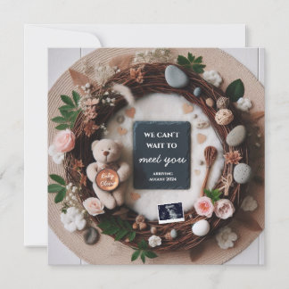 Gravid Visa meddelande med Ultrasound