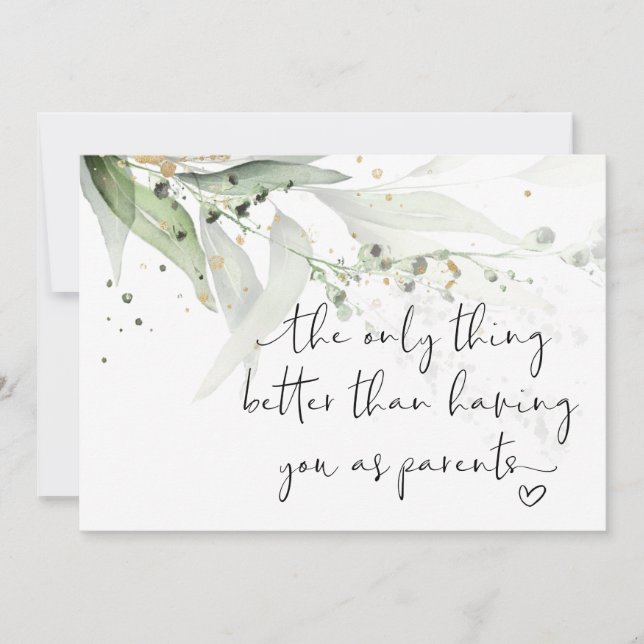 Gravid Visa morföräldrar Vi har en Baby Kort (Framsida)