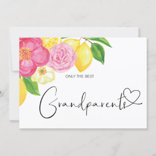 Gravid Visa Underbar Grandparent Baby Blommigt Kort