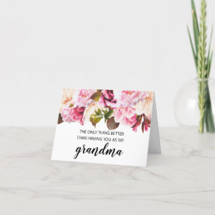 Gravid-vykort för mormor meddelande