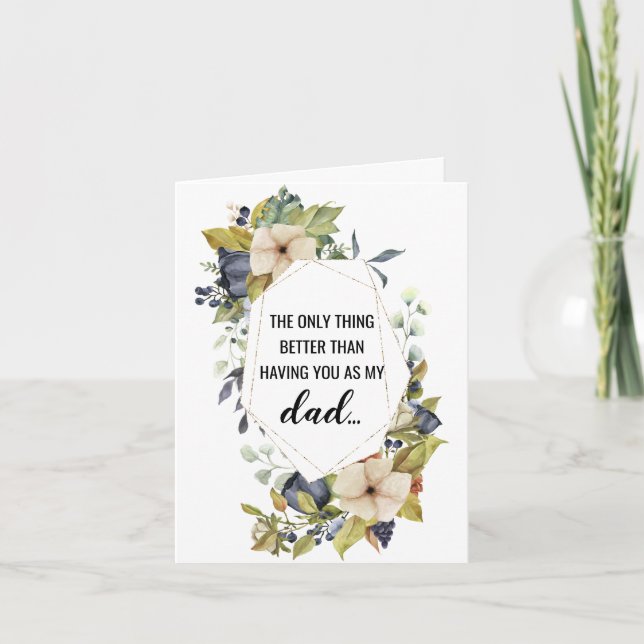 Gravid-vykort för Pappa Meddelande (Framsida)