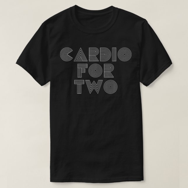 Gravid Workout Funny Gym Gift Running Kärlek dio T Shirt (Design framsida)