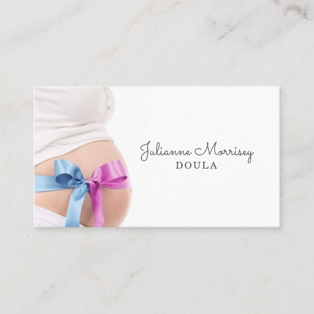 Gravida Baby Bump Doula Visitkort (Framsida)